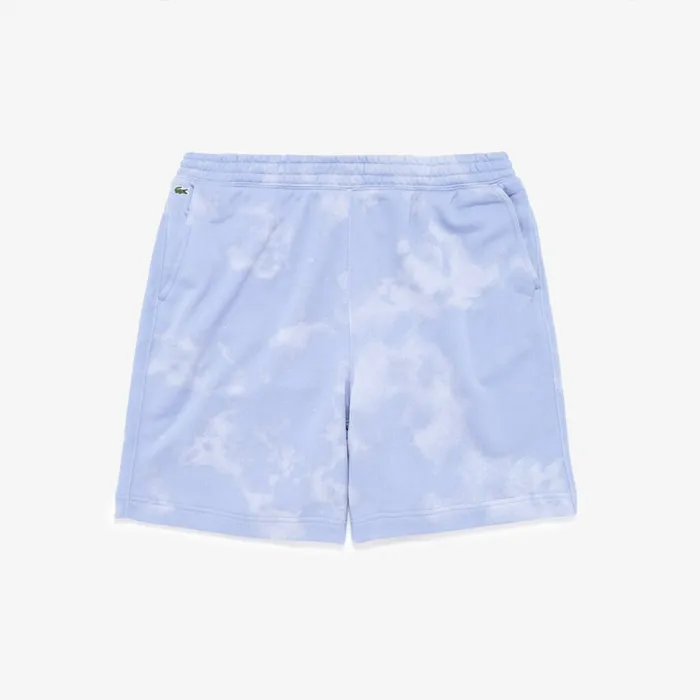 Pants and Shorts Lacoste Mens LIVE TieDye Print Cotton Fleece Bermudas Purple Store Pants and Shorts Lacoste Mens LIVE TieDye Print Cotton Fleece Bermudas Purple Store