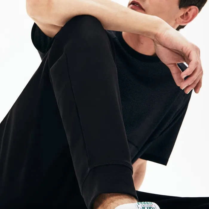 Pants and Shorts Lacoste Mens Motion Stretch Track Pants Black Online Outlet Store