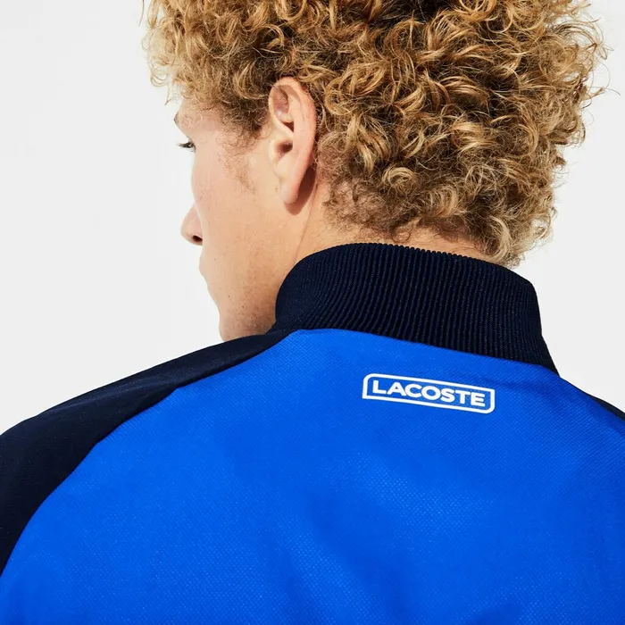 Pants and Shorts Lacoste Mens SPORT Colorblock JerseyLined Tracksuit BlueNavy BlueWhite Online Store