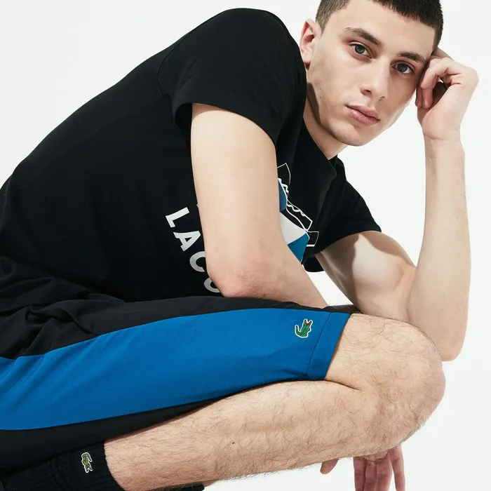 Pants and Shorts Lacoste Mens SPORT Logo TwoTone Shorts BlackBlueWhite Online Outlet Store Pants and Shorts Lacoste Mens SPORT Logo TwoTone Shorts BlackBlueWhite Online Outlet Store