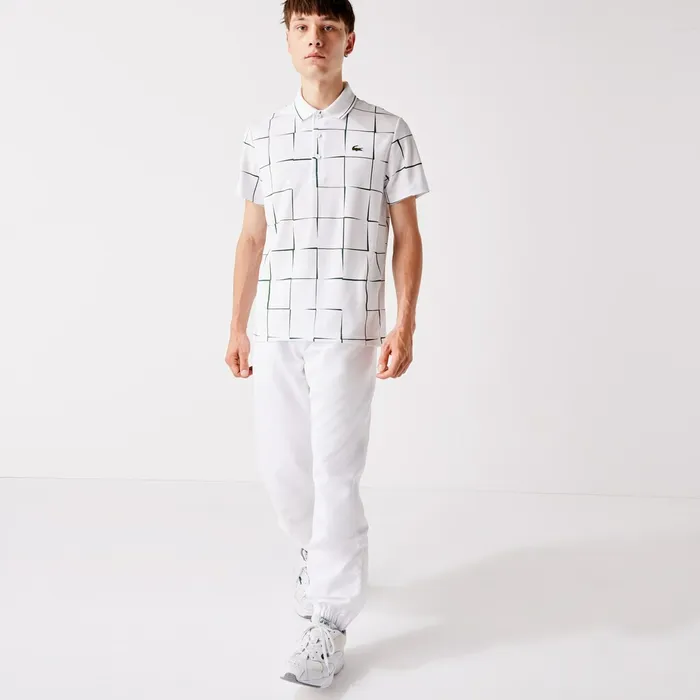 Pants and Shorts Lacoste Mens SPORT Performance Side Zip Track Pants White Shop