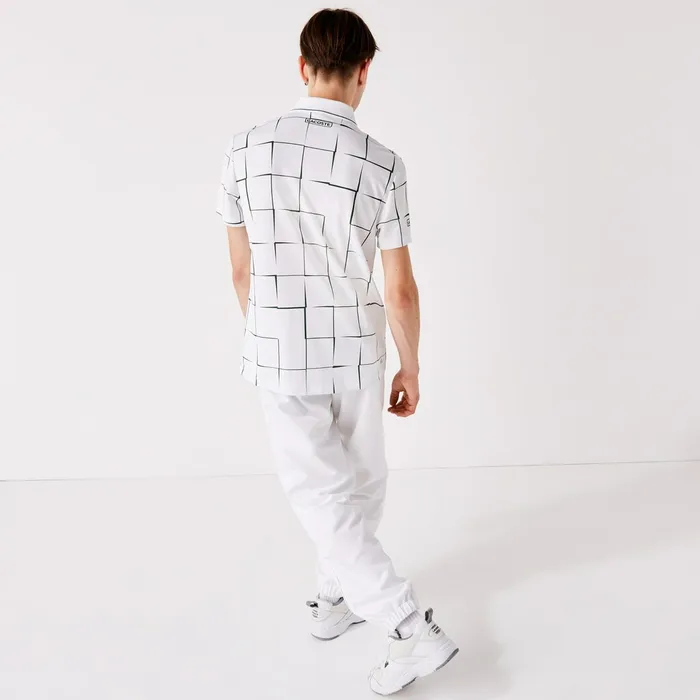 Pants and Shorts Lacoste Mens SPORT Performance Side Zip Track Pants White Shop