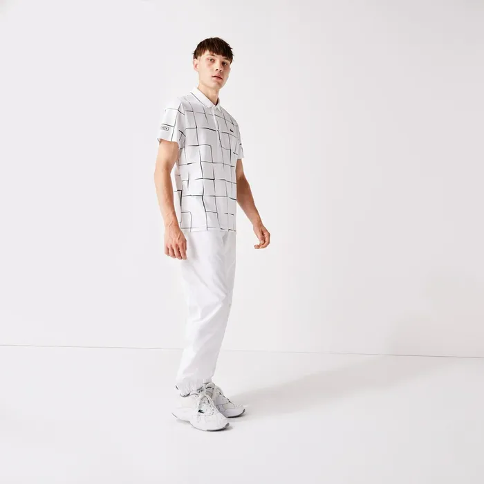 Pants and Shorts Lacoste Mens SPORT Performance Side Zip Track Pants White Shop