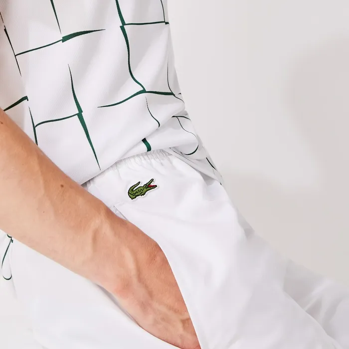 Pants and Shorts Lacoste Mens SPORT Performance Side Zip Track Pants White Shop