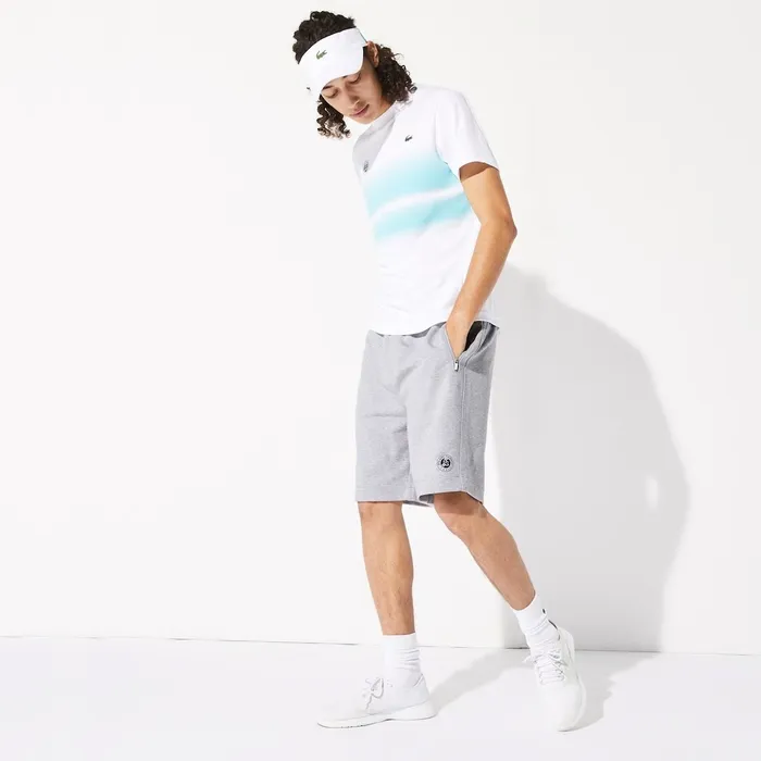 Pants and Shorts Lacoste Mens SPORT Roland Garros Cotton Fleece Shorts Grey ChineNavy BlueWhite Cheap On Sale Pants and Shorts Lacoste Mens SPORT Roland Garros Cotton Fleece Shorts Grey ChineNavy BlueWhite Cheap On Sale