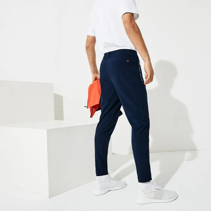 Pants and Shorts Lacoste Mens SPORT Stretch Golf Track Pants Navy BlueWhiteRed Store