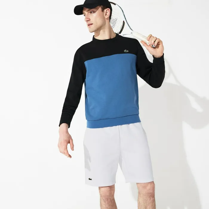 Pants and Shorts Lacoste Mens SPORT Tennis Fleece Shorts White Shop