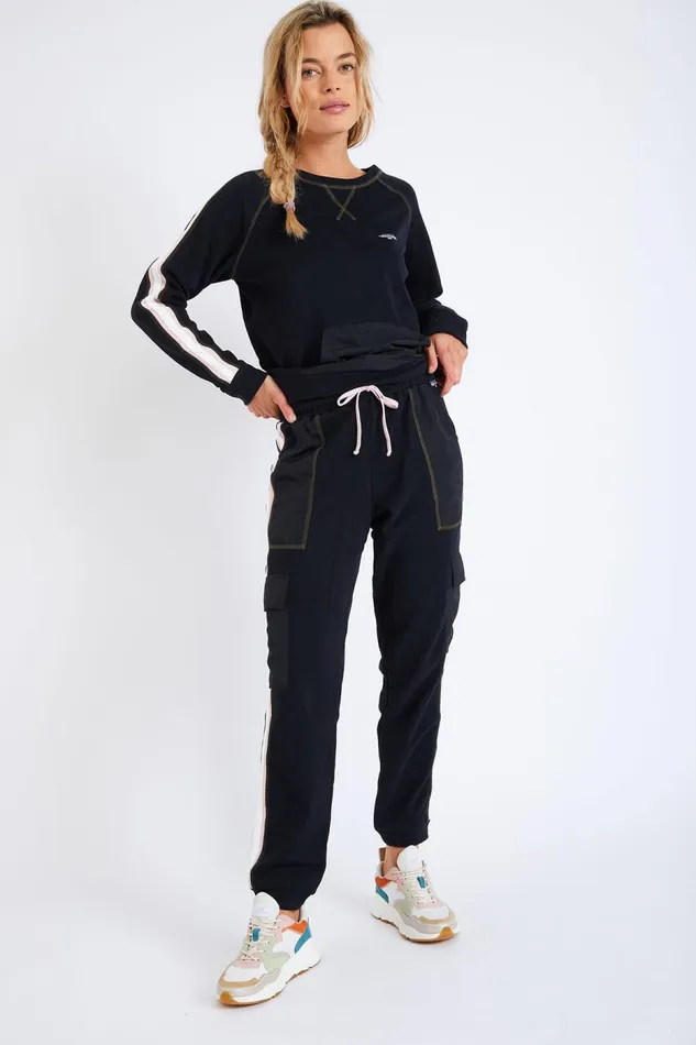 Pants Black 8211 RACE RUNNING Black Women Banana Moon Pants