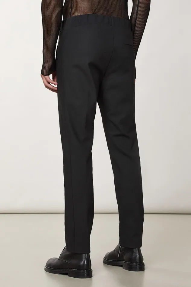 Pants Men Patrizia Pepe Pants With Elastic Waistband Nero