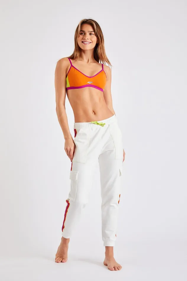 Pants White 8211 RACE RUNNING White Women Banana Moon Pants and Shorts