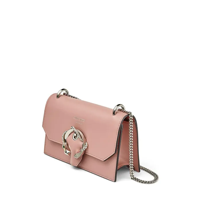 Paris Blush Smooth Calf Leather Mini Bag With Snake Buckle Blush Women JIMMY CHOO Small Leather Goods