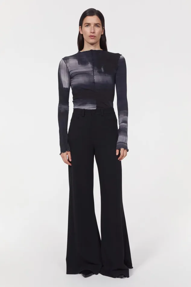 Petiso Drape Pants Black Women Rodebjer Trousers