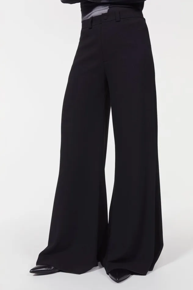 Petiso Drape Pants Black Women Rodebjer Trousers