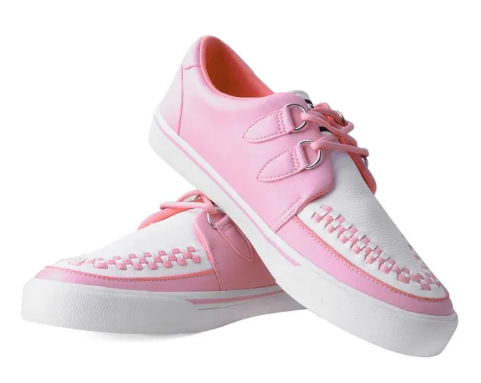 Pink and White 2Ring Creeper Sneaker Men TUK Shoes Sneakers Pink and White 2Ring Creeper Sneaker Men TUK Shoes Sneakers