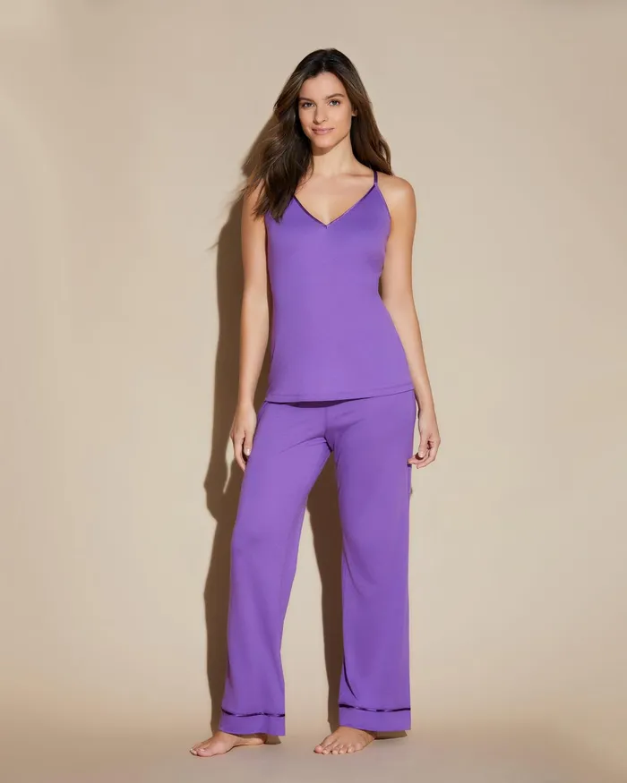Pj Sets Women Cosabella Bella 3 Piece Set With Robe Cyclamencyclamen