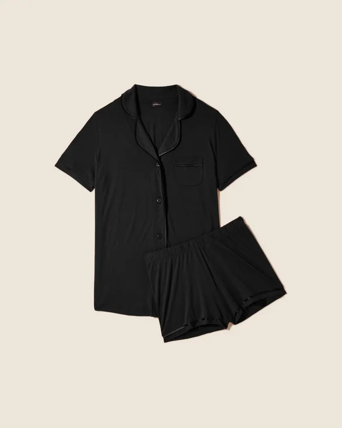 Pj Sets Women Cosabella Bella 4 Piece Ultimate Pj Pack Blackblack