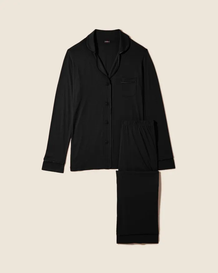 Pj Sets Women Cosabella Bella 4 Piece Ultimate Pj Pack Blackblack