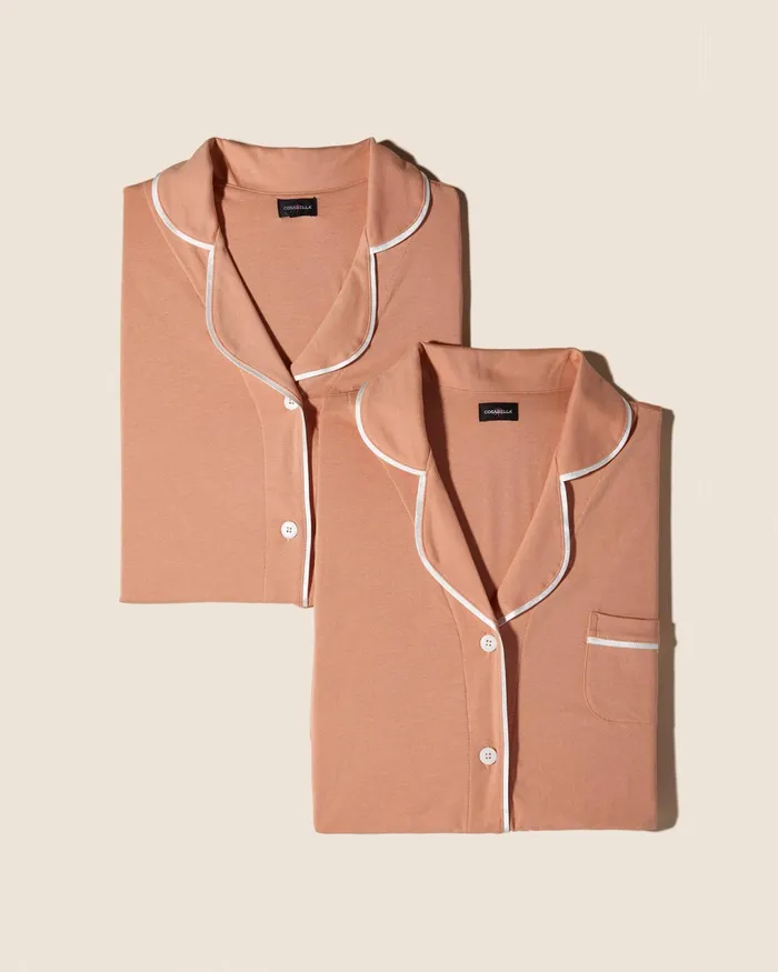 Pj Sets Women Cosabella Bella 4 Piece Ultimate Pj Pack Coppermoon Ivory