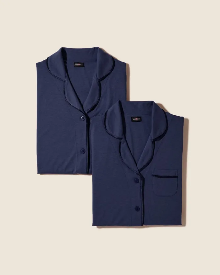 Pj Sets Women Cosabella Bella 4 Piece Ultimate Pj Pack Navynavy