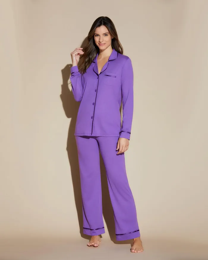 Pj Sets Women Cosabella Bella Long Sleeve Top and Pant Pajama Set Cyclamencyclamen Pj Sets Women Cosabella Bella Long Sleeve Top and Pant Pajama Set Cyclamencyclamen
