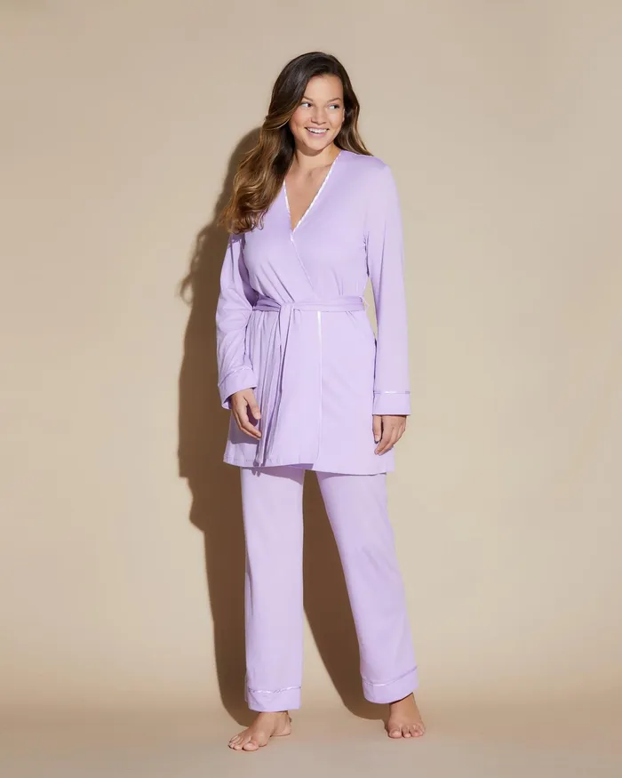 Pj Sets Women Cosabella Bella Nursing 3 Piece Set With Robe Icy Violeticy Violet Pj Sets Women Cosabella Bella Nursing 3 Piece Set With Robe Icy Violeticy Violet