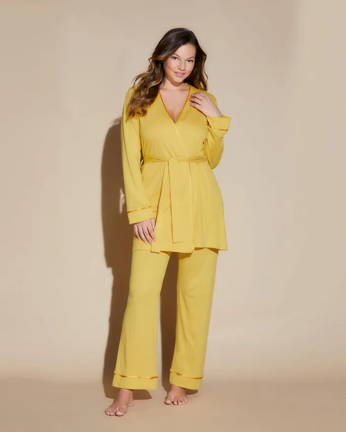Pj Sets Women Cosabella Bella Nursing 3 Piece Set With Robe Serengeti Sunserengeti Sun Pj Sets Women Cosabella Bella Nursing 3 Piece Set With Robe Serengeti Sunserengeti Sun