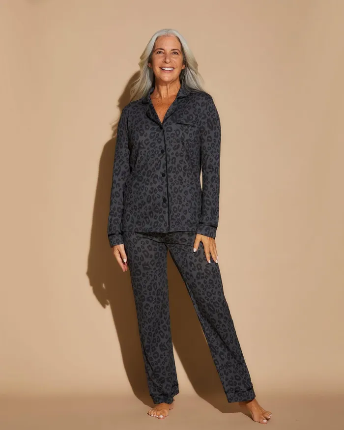 Pj Sets Women Cosabella Bella Printed Long Sleeve Top and Pant Pajamas Black Pantherblack Pj Sets Women Cosabella Bella Printed Long Sleeve Top and Pant Pajamas Black Pantherblack