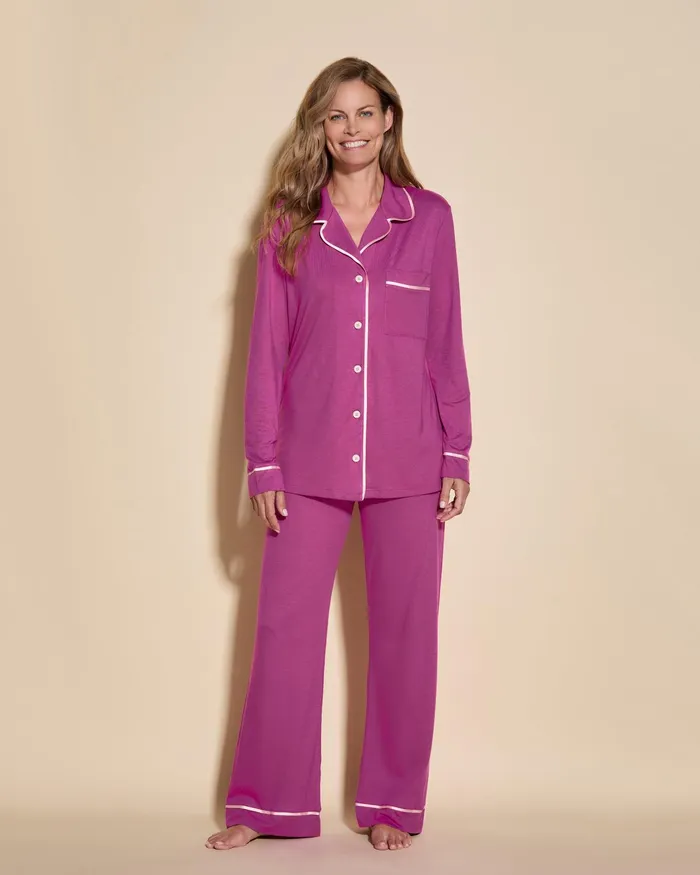 Pj Sets Women Cosabella Bella Relaxed Long Sleeve Top and Pant Cape Fuchsiafiore Pj Sets Women Cosabella Bella Relaxed Long Sleeve Top and Pant Cape Fuchsiafiore