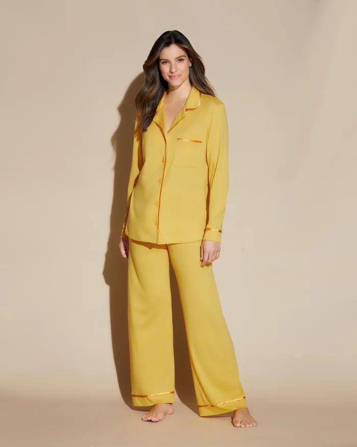 Pj Sets Women Cosabella Bella Relaxed Long Sleeve Top and Pant Serengeti Sunserengeti Sun Pj Sets Women Cosabella Bella Relaxed Long Sleeve Top and Pant Serengeti Sunserengeti Sun
