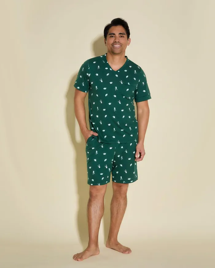 Pj Sets Women Cosabella Road Trip T Shirt and Short Set Mountain