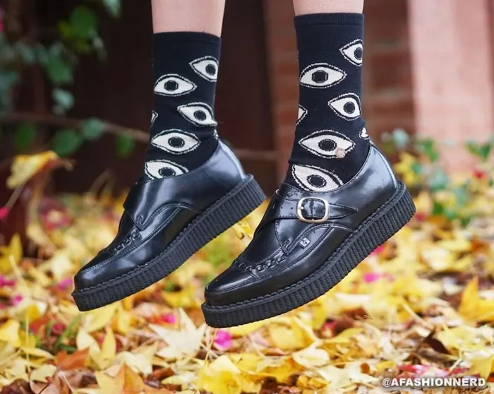 Pointed Buckle Creepers Men TUK Shoes Dress Shoes