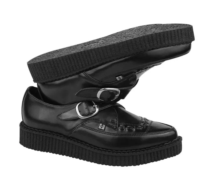 Pointed Buckle Creepers Men TUK Shoes Dress Shoes