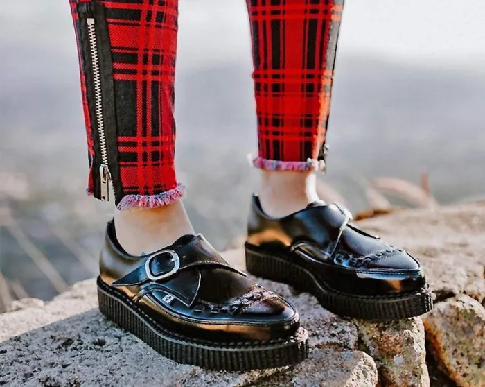 Pointed Buckle Creepers Men TUK Shoes Dress Shoes