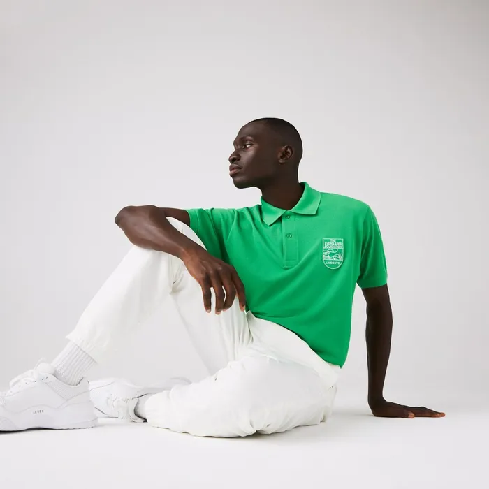 Polos Lacoste Mens and The Everglades Foundation CoBranded Polo Green Outlet