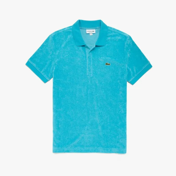 Polos Lacoste Mens Cotton Fleece Blend Regular Fit Polo Shirt Turquoise Online Outlet Store Polos Lacoste Mens Cotton Fleece Blend Regular Fit Polo Shirt Turquoise Online Outlet Store