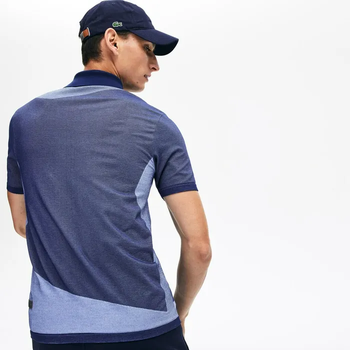 Polos Lacoste Mens Motion Ergonomic Polo Shirt Navy BluePurple Gift Ideas