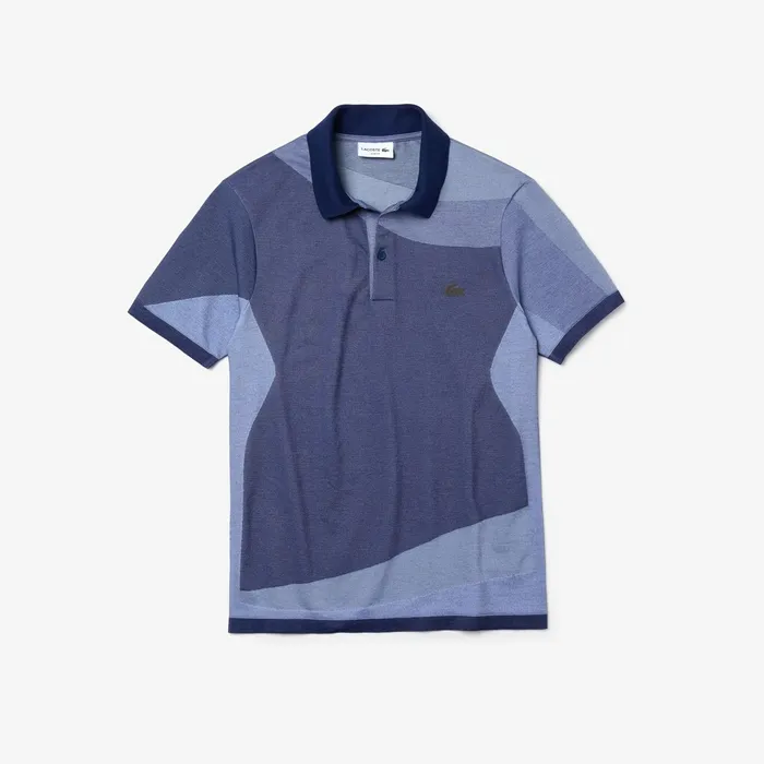 Polos Lacoste Mens Motion Ergonomic Polo Shirt Navy BluePurple Gift Ideas