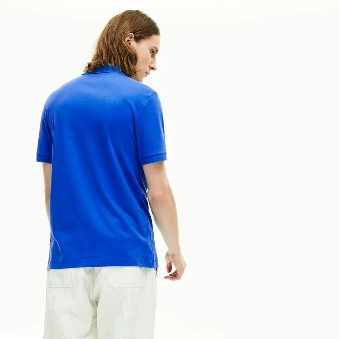 Polos Lacoste Mens Regular Fit Lightweight Cotton Polo Blue Store
