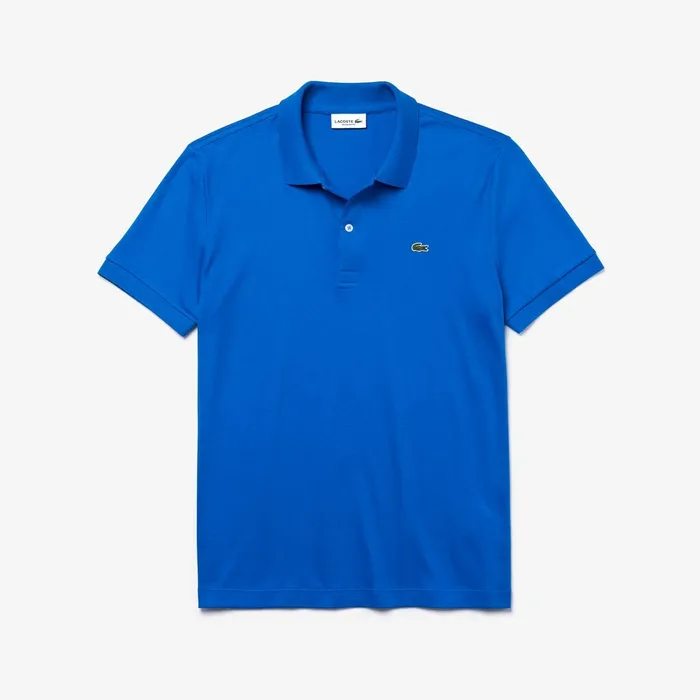 Polos Lacoste Mens Regular Fit Lightweight Cotton Polo Blue Store