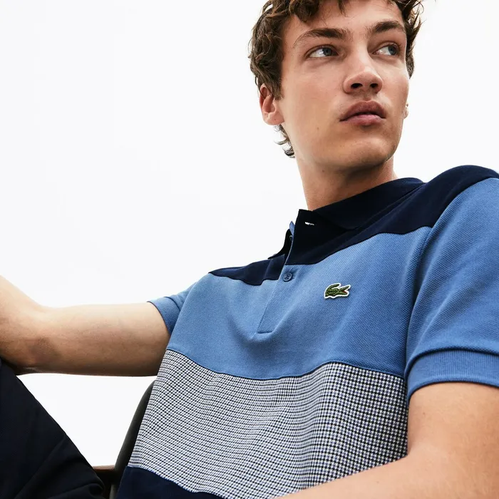 Polos Lacoste Mens Regular Fit Paneled ColorBlocked Polo Shirt Navy BlueBlueWhite Store Polos Lacoste Mens Regular Fit Paneled ColorBlocked Polo Shirt Navy BlueBlueWhite Store
