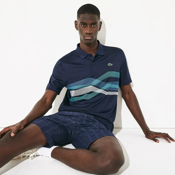 Polos Lacoste Mens SPORT Graphic Breathable Golf Polo Shirt Navy BlueTurquoiseBlueWhite Online Outlet Store Polos Lacoste Mens SPORT Graphic Breathable Golf Polo Shirt Navy BlueTurquoiseBlueWhite Online Outlet Store