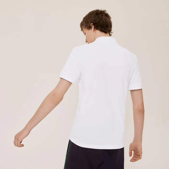 Polos Lacoste Womens Unisex x Jeremyville Design Classic Fit Polo Shirt White Outlet Factory