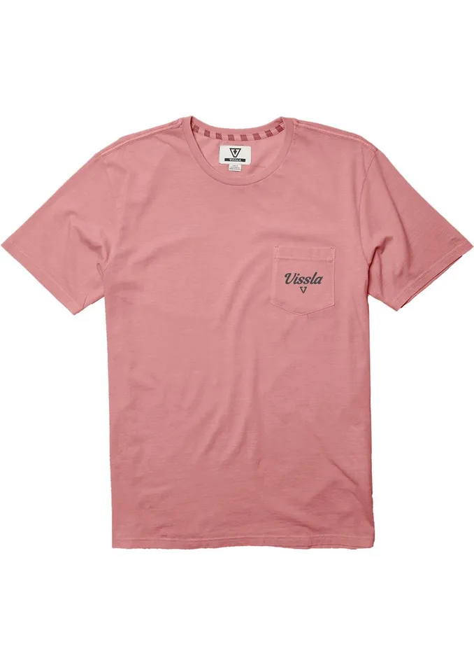 Premium Tees Men Vissla Dynasty Ss Pkt Tee Dusty Rose