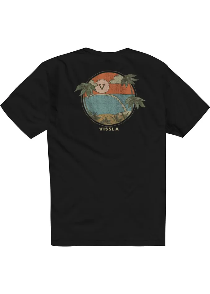 Premium Tees Men Vissla Hideaway Premium Pkt Tee Black