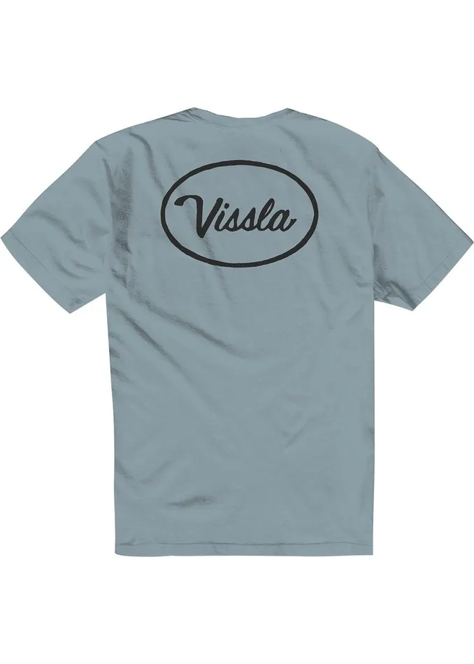 Premium Tees Men Vissla Station Premium Pkt Tee Chambray