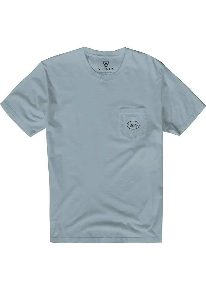 Premium Tees Men Vissla Station Premium Pkt Tee Chambray Premium Tees Men Vissla Station Premium Pkt Tee Chambray