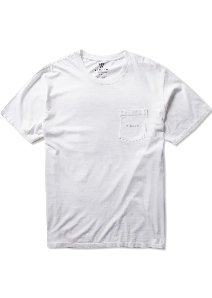Premium Tees Men Vissla Vintage Vissla Premium Pkt Tee White