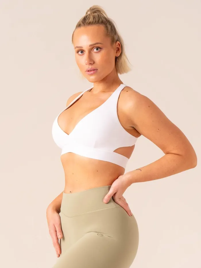 Prime Sports Bra 8211 White Women Ryderwear Sports Bras