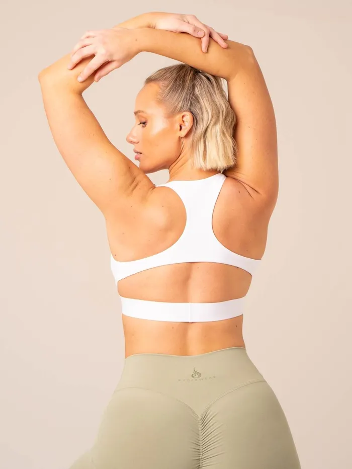 Prime Sports Bra 8211 White Women Ryderwear Sports Bras