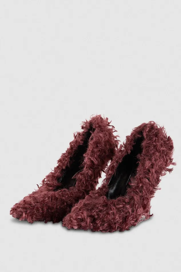 Pumps Women Patrizia Pepe FluffyEffect Pumps Organic Purple